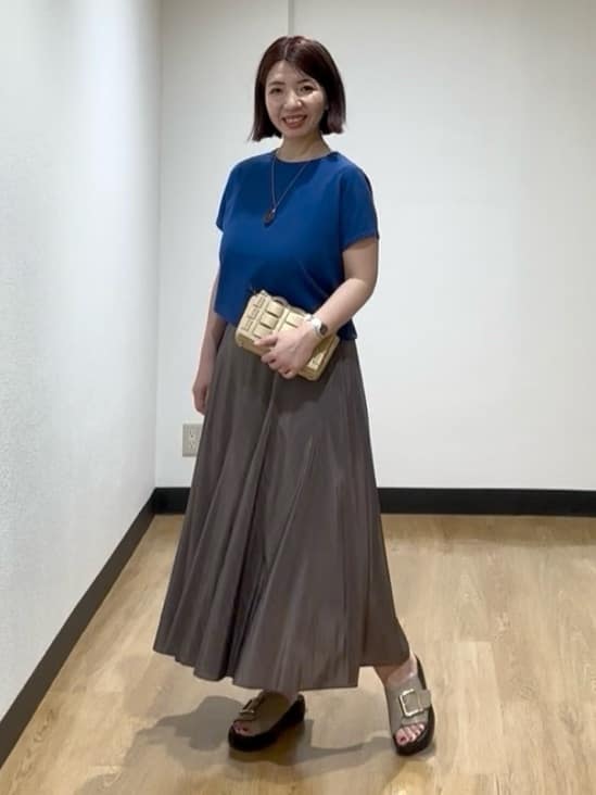 MIKIKOさんの「UNTITLED｜◆【11色展開/コットン100/アンサンブル可能】クルーカーディガン」を使ったコーディネート