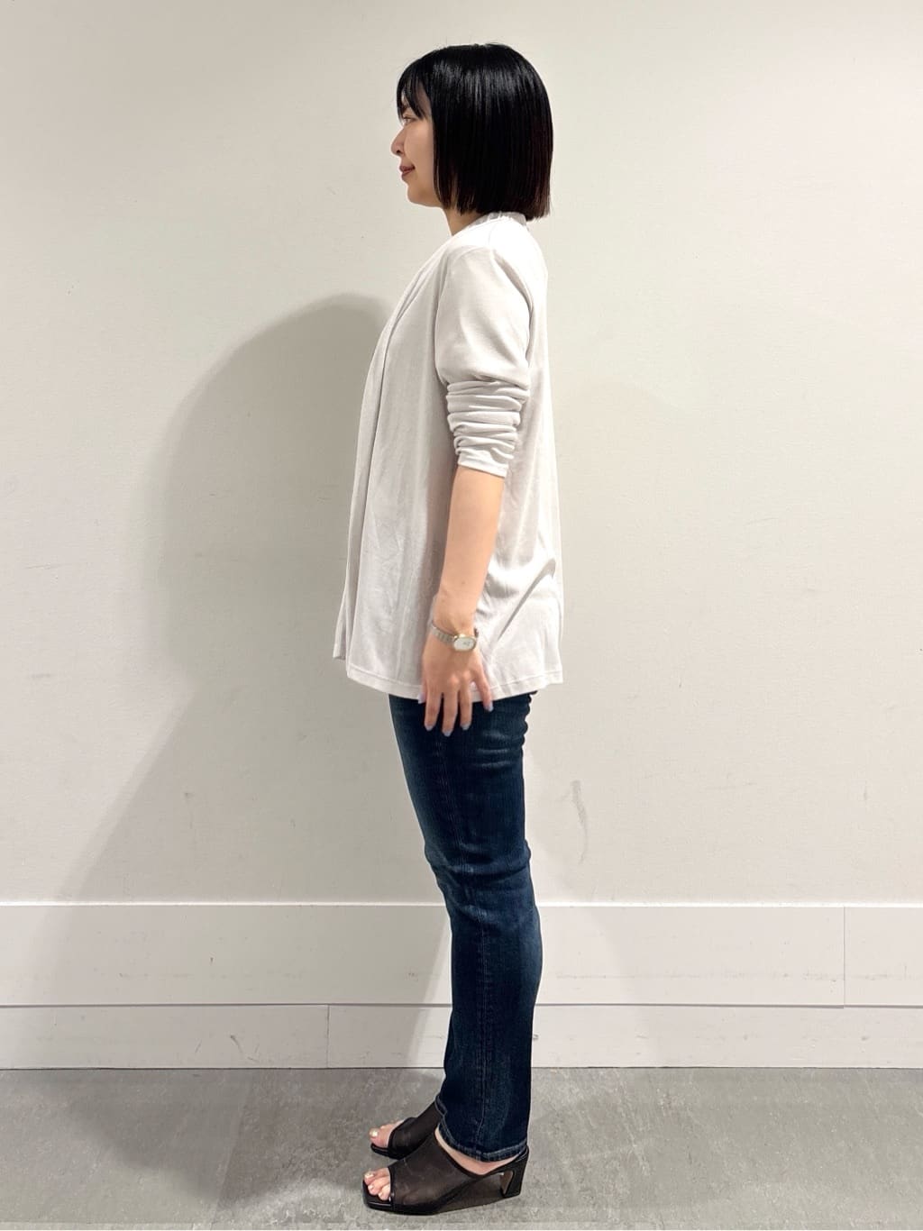 モエカさんの「UNTITLED｜◆【接触冷感/UV機能/遮熱】ジャージカーディガン」を使ったコーディネート