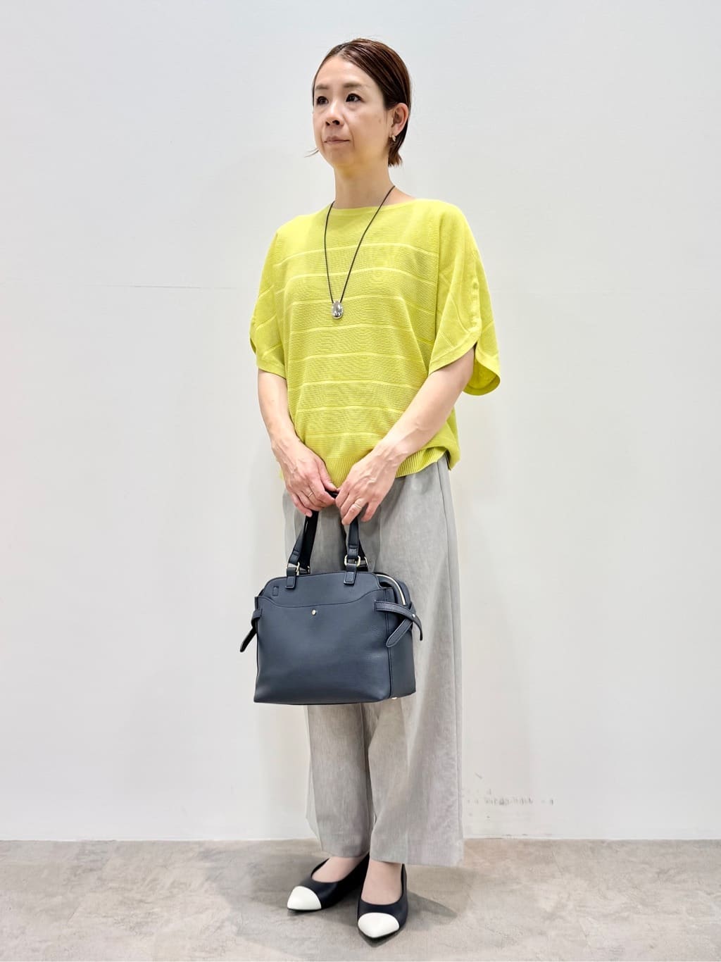 koyaさんの「Reflect｜◆ドライタッチプルオーバーニット」を使ったコーディネート
