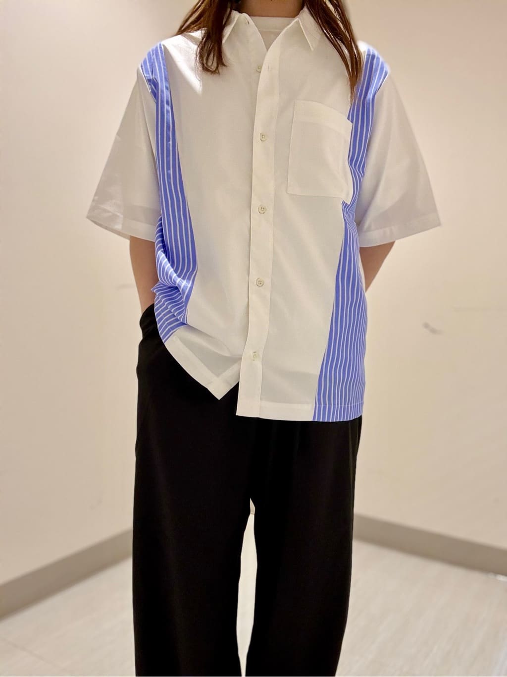 S.A.Oさんの「tk.TAKEO KIKUCHI｜◆ストライプスイッチシャツ」を使ったコーディネート