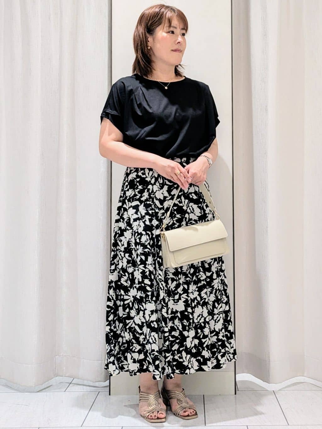 Onumaさんの「UNTITLED｜【ステンレス】レイヤードチェーンネックレス」を使ったコーディネート