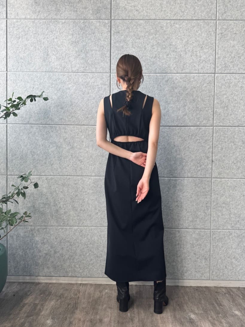 designer yukaさんの「CODE A｜slit jersey dress」を使ったコーディネート