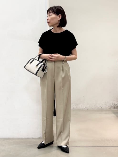 fujiさんの「THE SHOP TK｜◆【セットアップ可】ノーカラージャケット」を使ったコーディネート