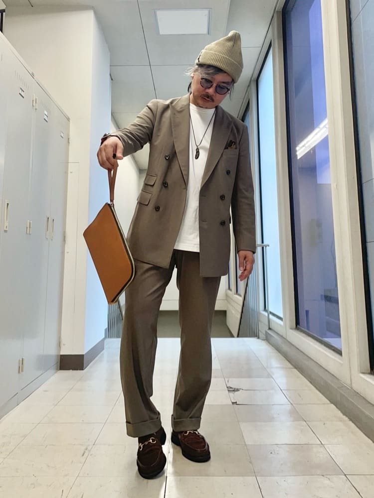 MAKOTO AIさんの「TAKEO KIKUCHI｜ラスタウォーカーニットCAP」を使ったコーディネート
