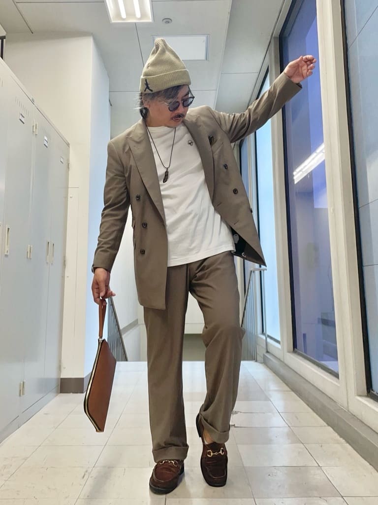 MAKOTO AIさんの「TAKEO KIKUCHI｜ラスタウォーカーニットCAP」を使ったコーディネート