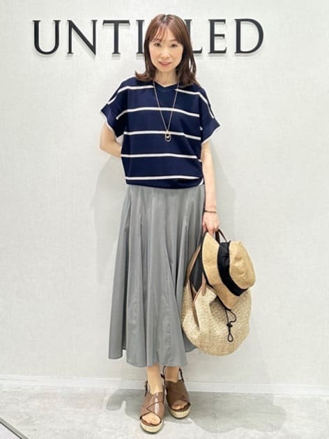 Miwaさんの「UNTITLED｜ライトダブルリングネックレス」を使ったコーディネート