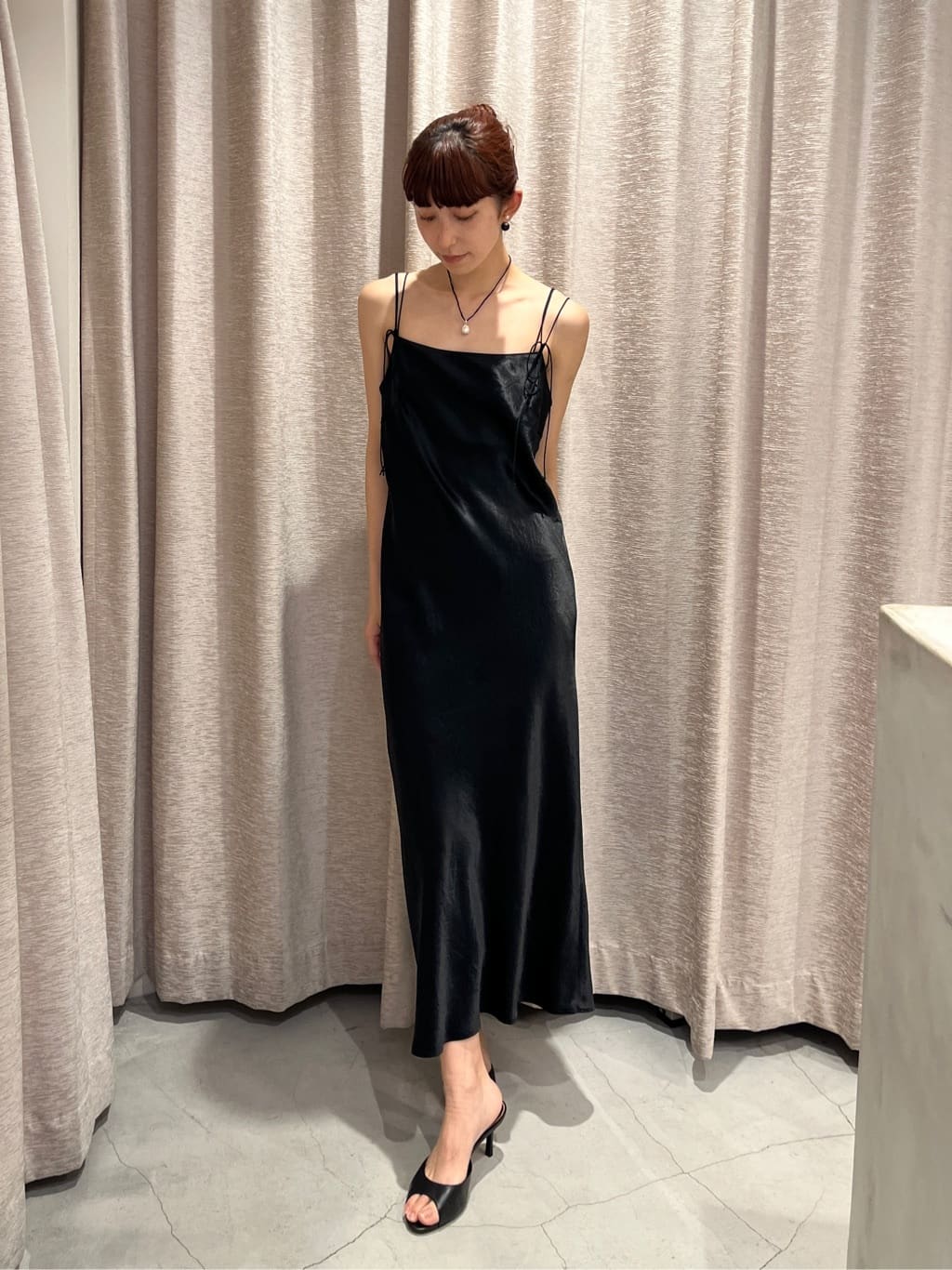 Rielさんの「CODE A｜ribbon cami dress」を使ったコーディネート