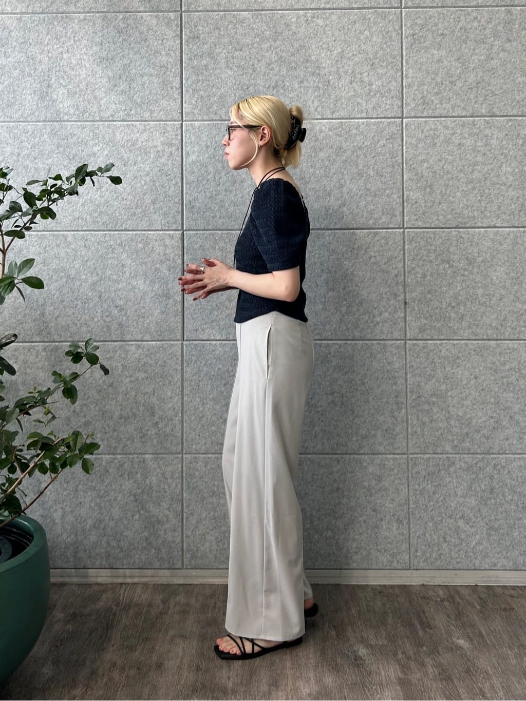 honoka Aさんの「CODE A｜gather puff jersey tops」を使ったコーディネート