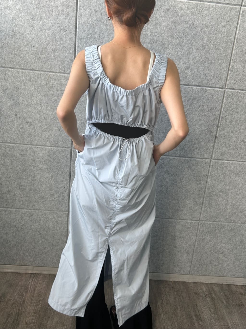 harunaさんの「CODE A｜lace knit pants」を使ったコーディネート