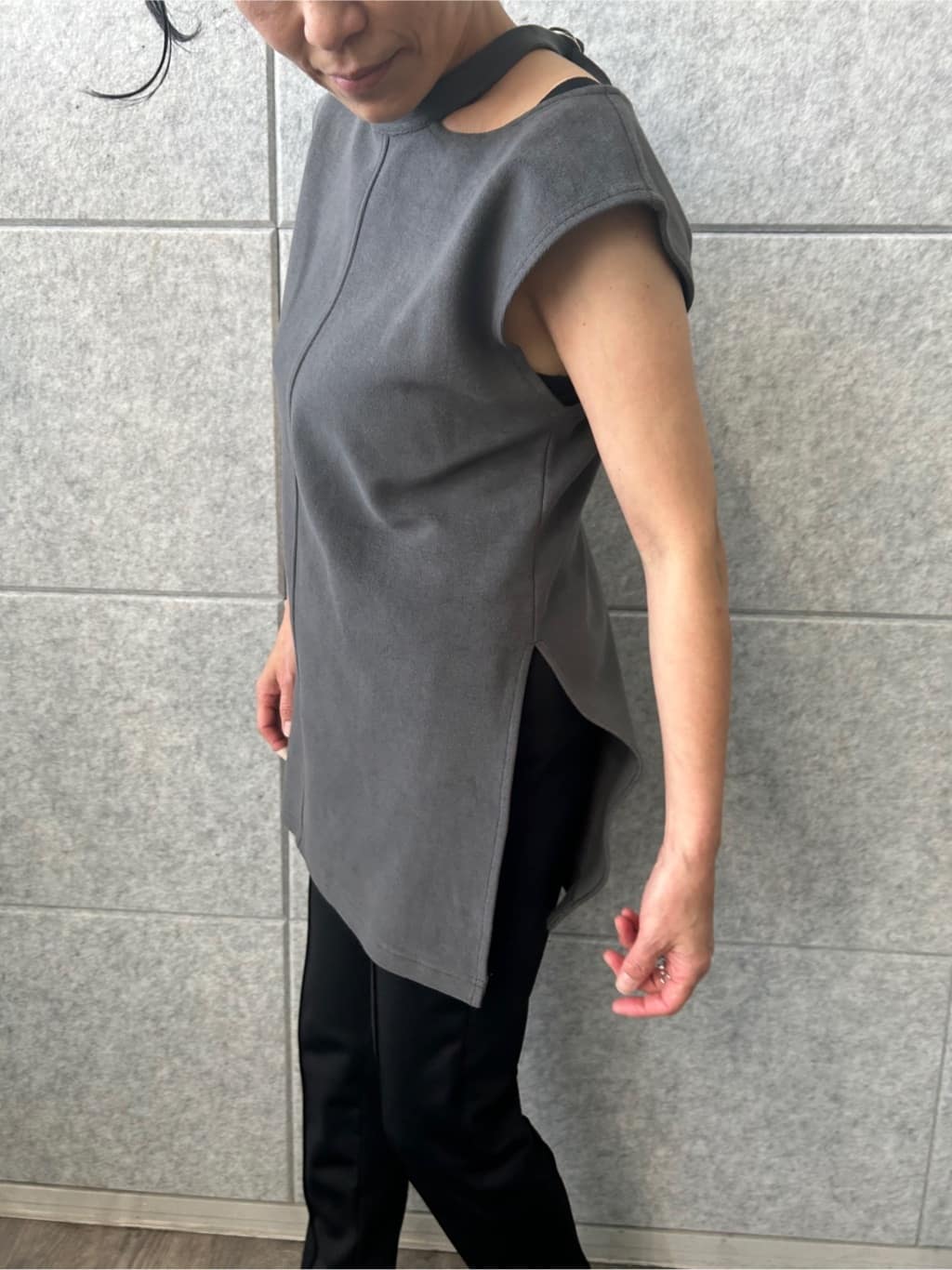 yukoさんの「CODE A｜pile cutout tee」を使ったコーディネート