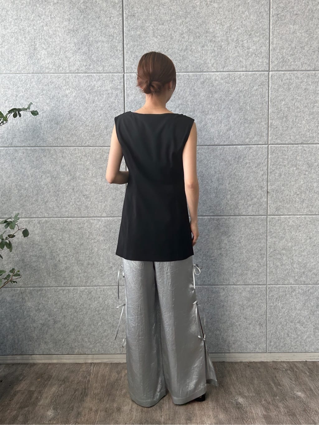 harunaさんの「CODE A｜ribbon easy pants」を使ったコーディネート