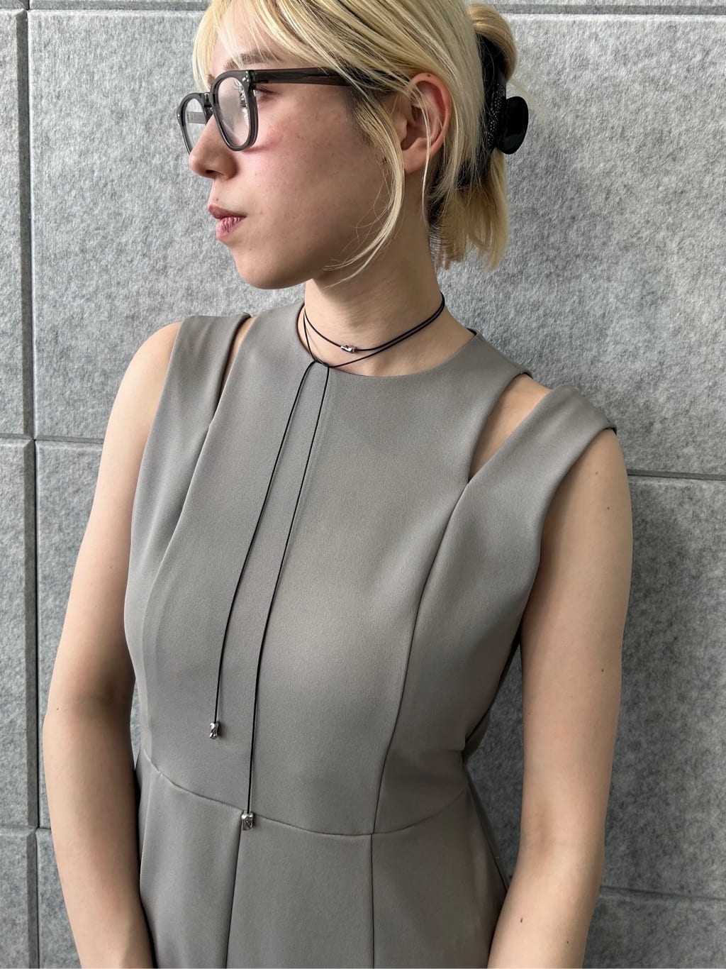 honoka Aさんの「CODE A｜slit jersey dress」を使ったコーディネート