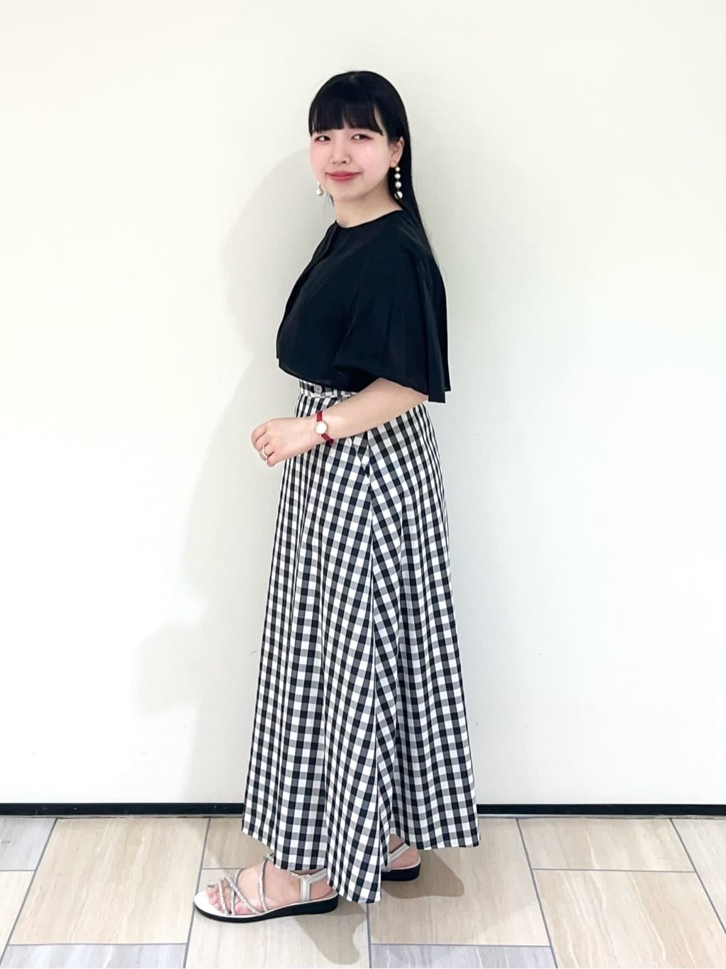 Mitsukiさんの「UNTITLED｜メタリックメッシュトート」を使ったコーディネート
