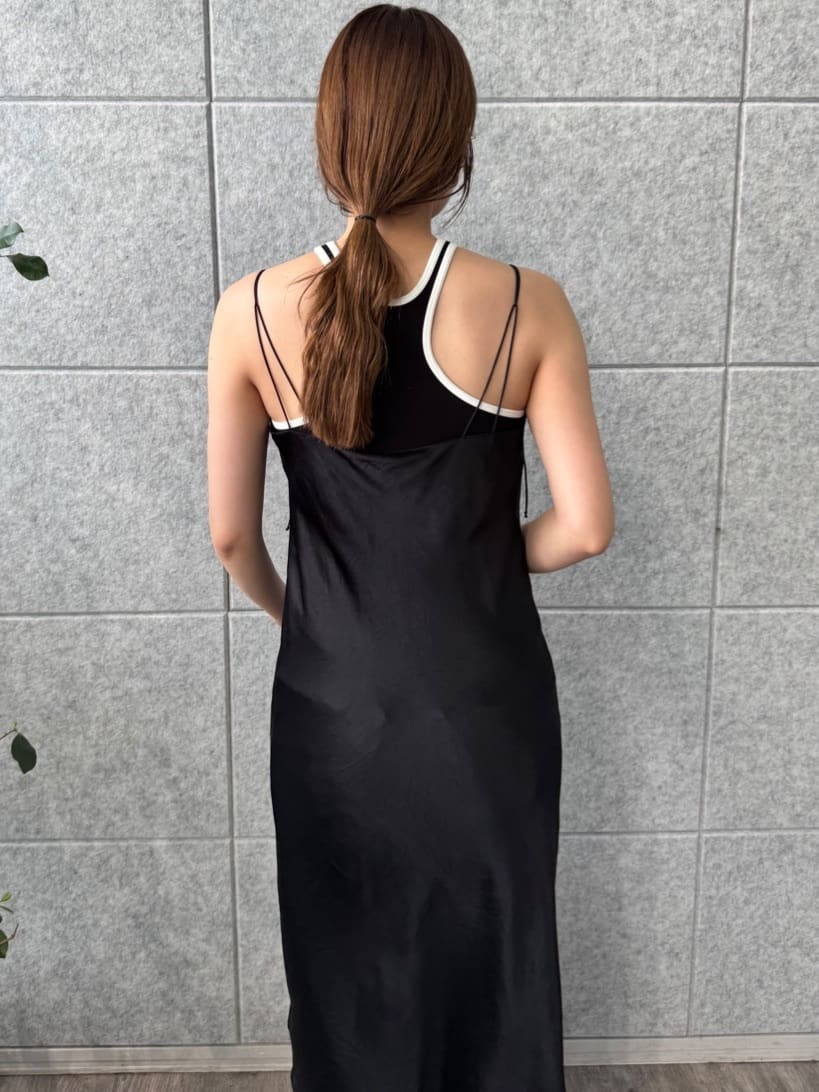 designer yukaさんの「CODE A｜ribbon cami dress」を使ったコーディネート