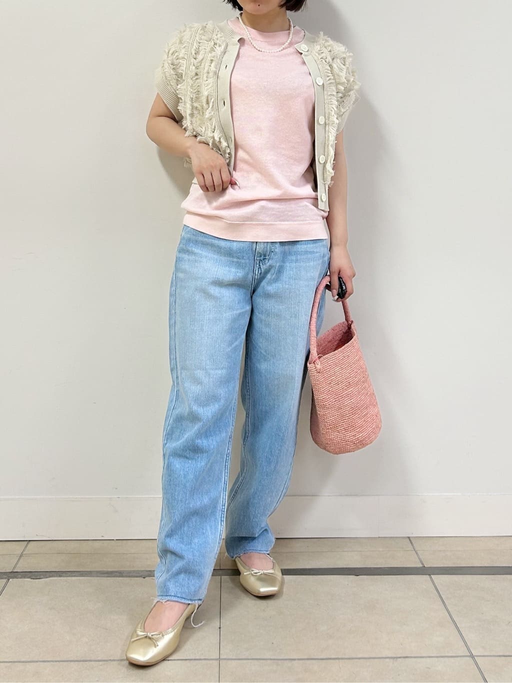 とりみさんの「DRESSTERIOR｜◆ソフトレザーバレエシューズ」を使ったコーディネート
