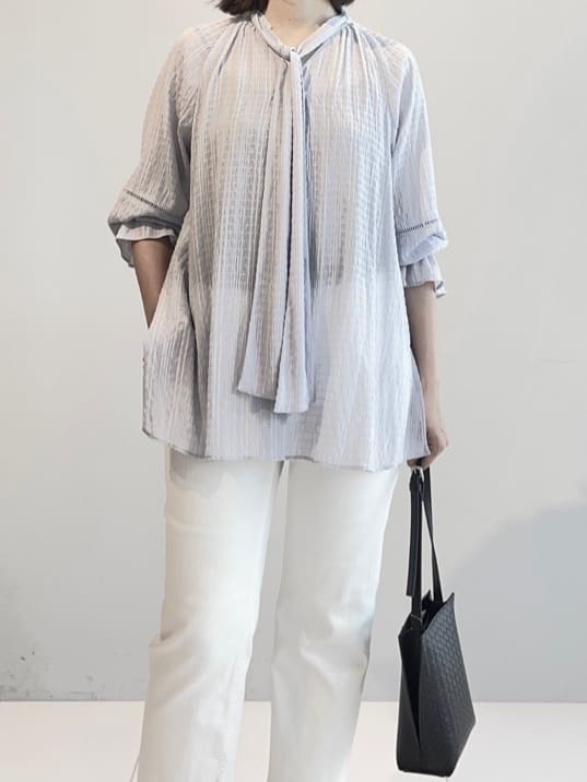 murayamaさんの「INDIVI｜◆【合皮】クロスストラップ フラットサンダル」を使ったコーディネート