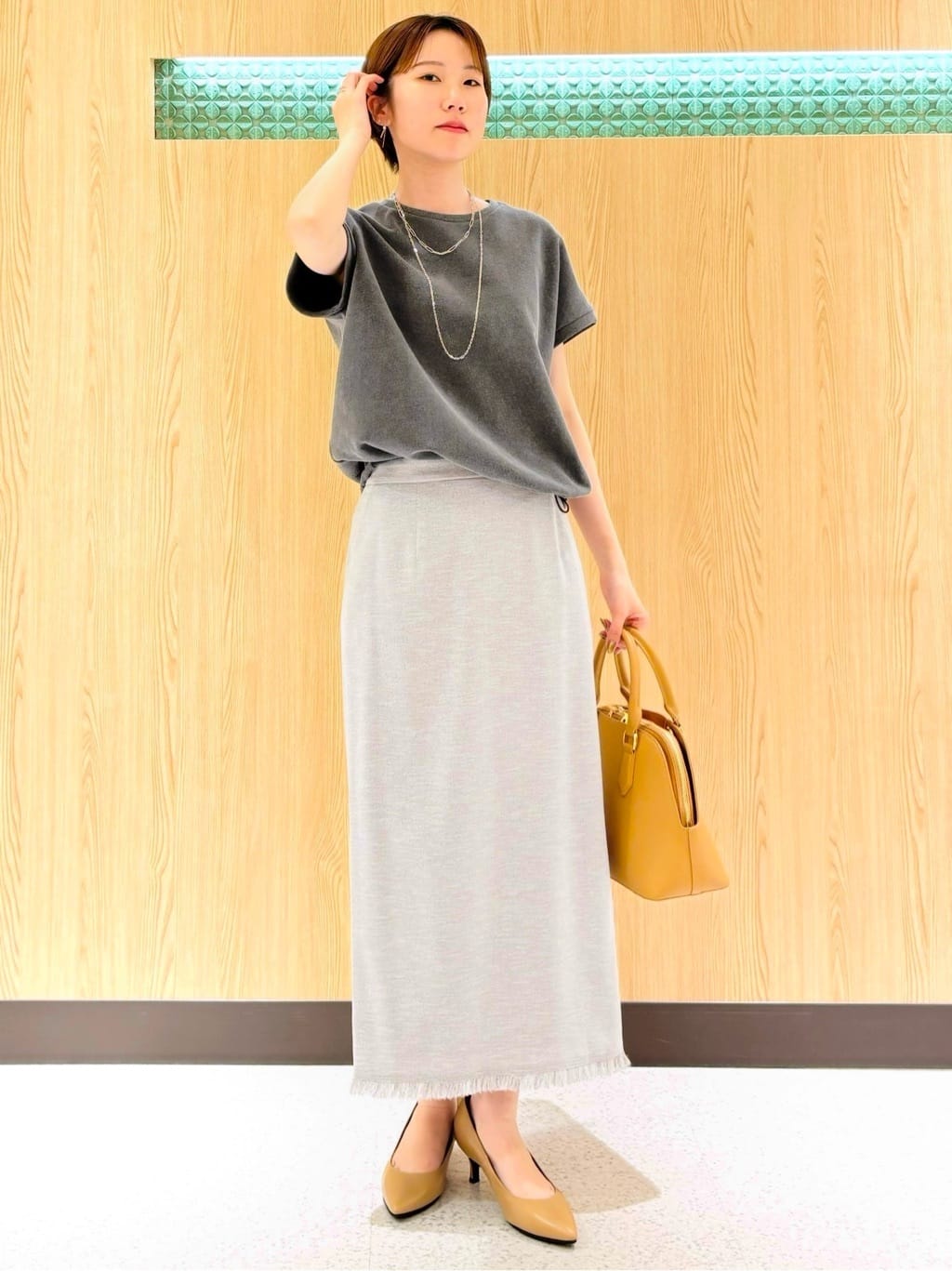 mioさんの「UNTITLED｜【日本製・本革】Comfit Dresser Pumps（コンフィットドレッサーパンプス）」を使ったコーディネート