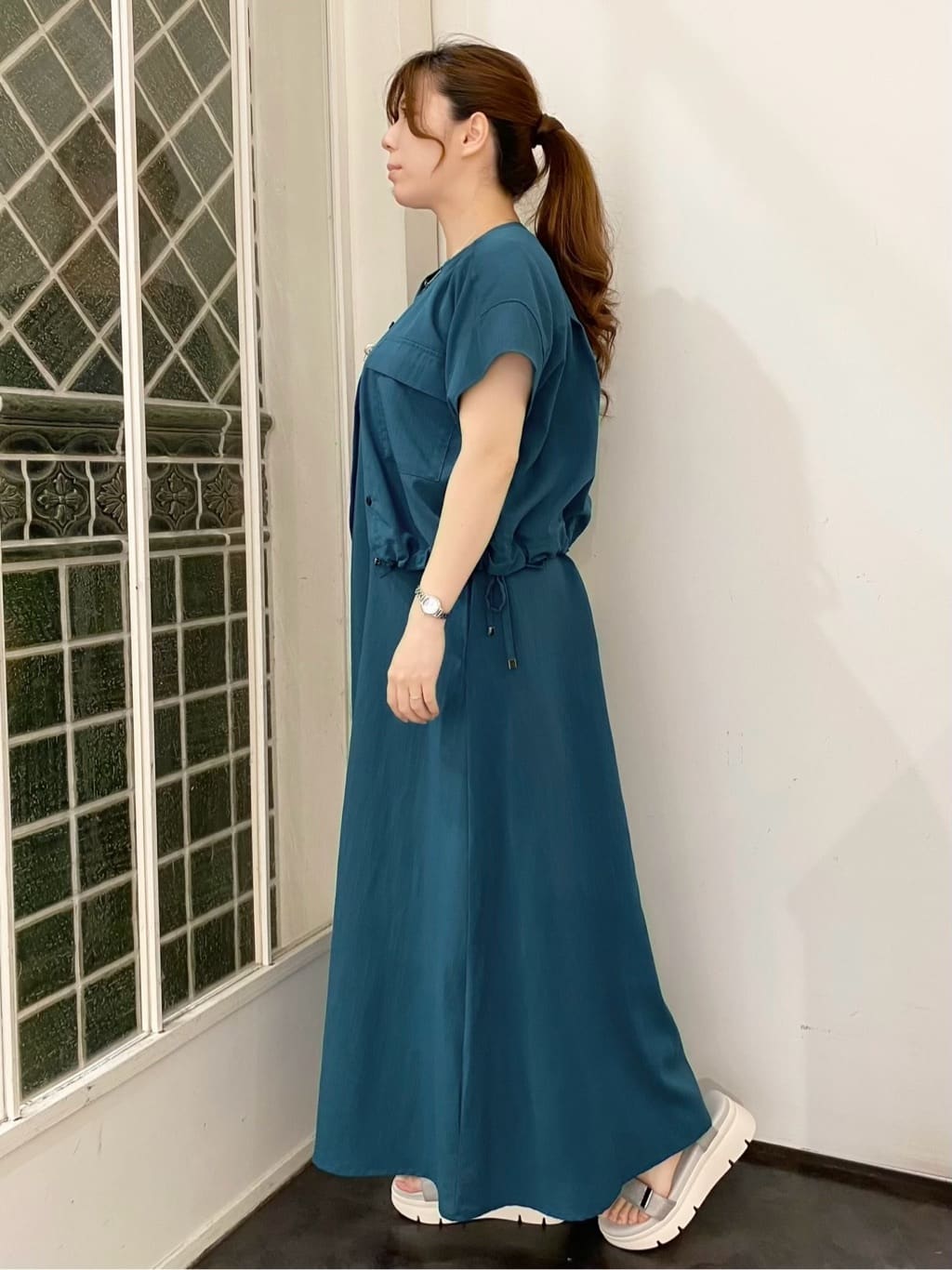 なるみんさんの「grove｜◆【品よく着こなす、大人のワークスタイル】ワークジャケット&times;ワンピースセット」を使ったコーディネート