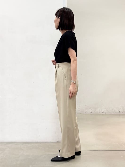 fujiさんの「THE SHOP TK｜◆美人フレンチニット【8色展開/WEB限定カラー/洗濯機OK/毛玉になりにくい】」を使ったコーディネート