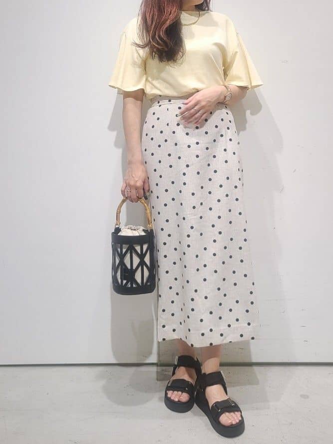 hmさんの「OPAQUE.CLIP｜◆《S-LLサイズ》フレアスリーブカッソー【UV／接触冷感／洗濯機洗い可】」を使ったコーディネート