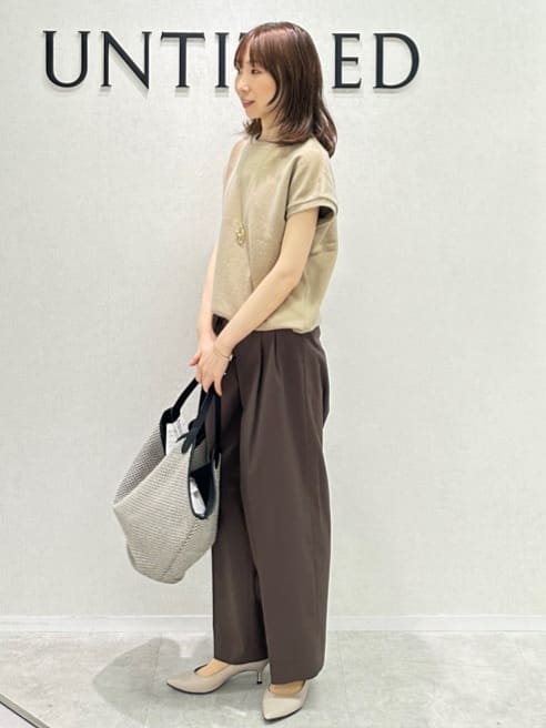 Miwaさんの「UNTITLED｜ライトダブルリングネックレス」を使ったコーディネート