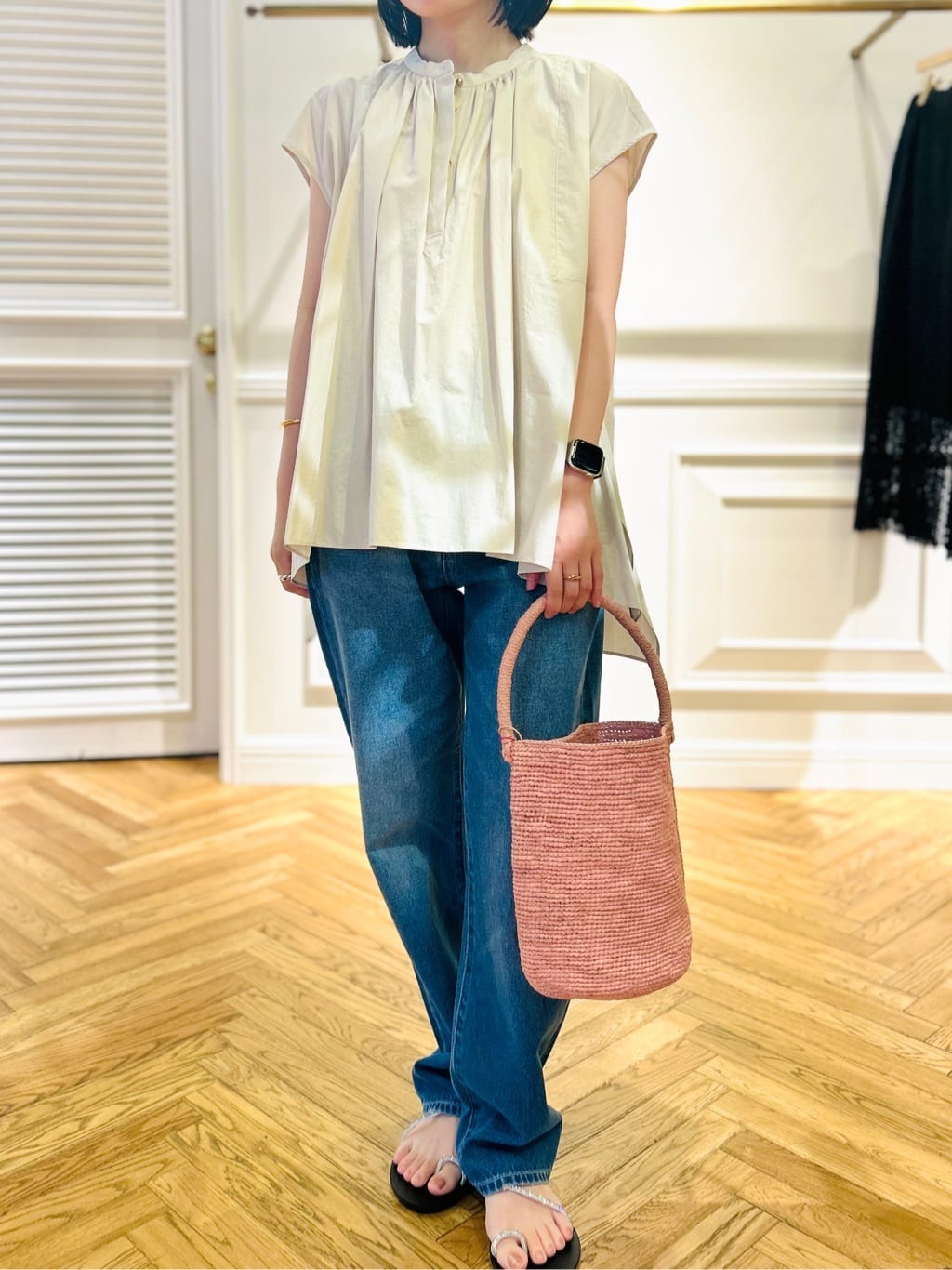 cocoさんの「DRESSTERIOR｜【ウォッシャブル】テーパードコンフォートデニム」を使ったコーディネート
