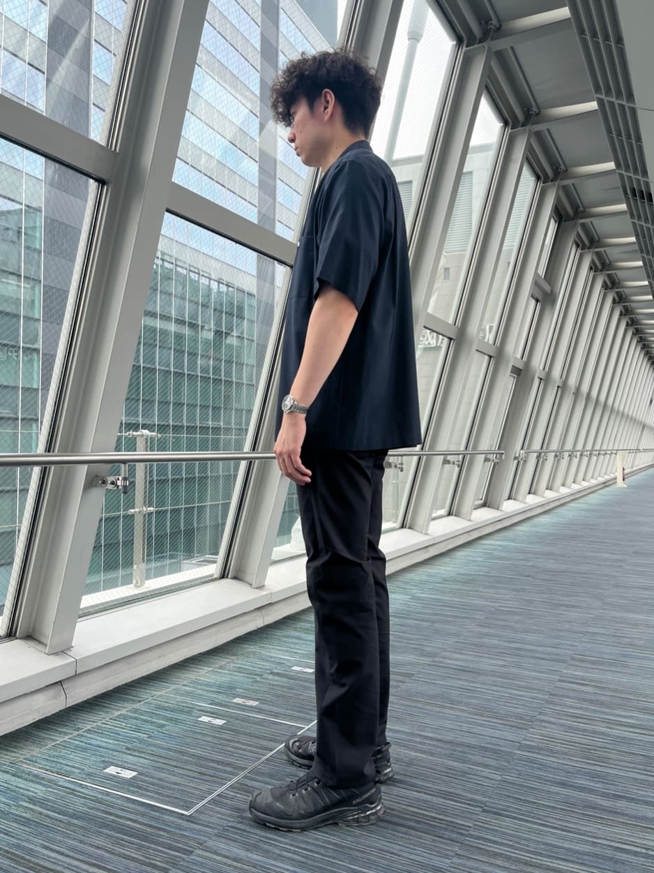 Tsubasaさんの「TAKEO KIKUCHI｜【Made in JAPAN】播州織 ストレッチ パンツ」を使ったコーディネート