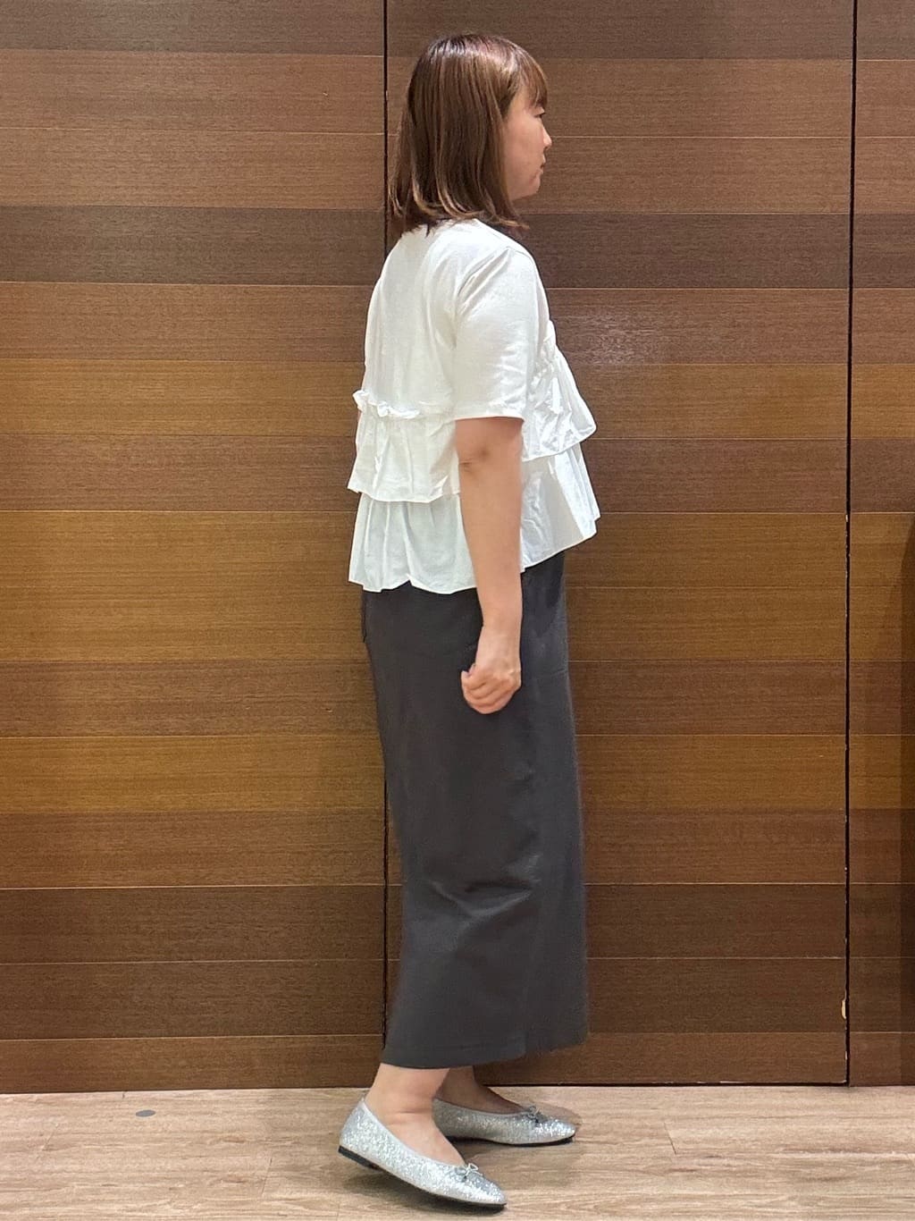 yumeさんの「OPAQUE.CLIP｜イージーナロースカート／セットアップ対応【UVケア／接触冷感／洗濯機洗い可】」を使ったコーディネート