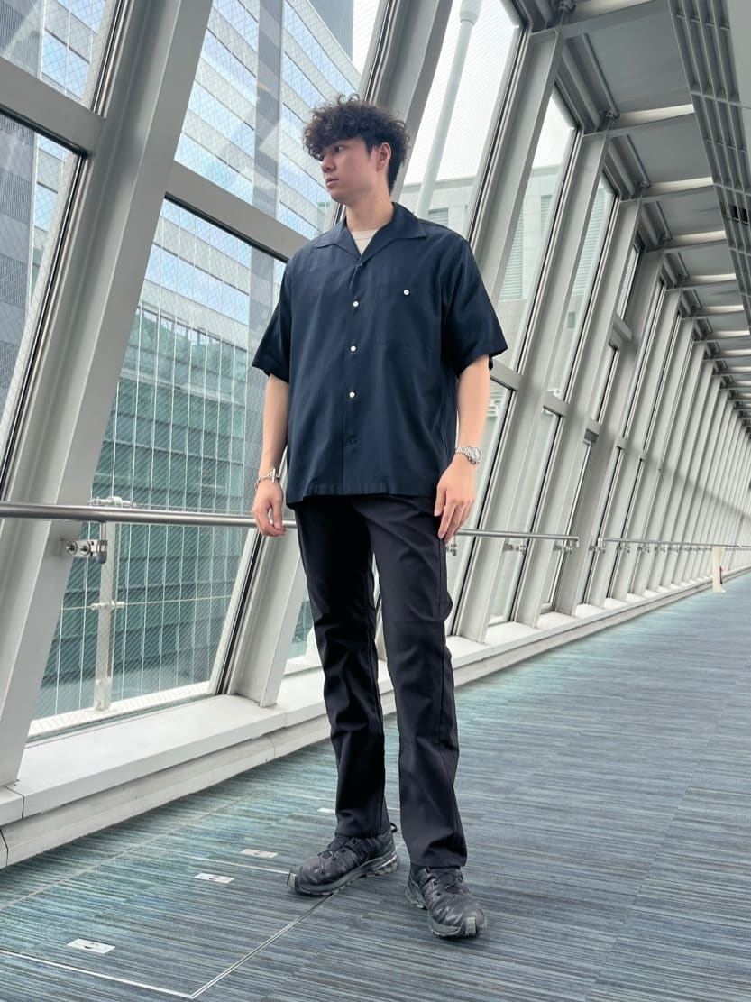 Tsubasaさんの「TAKEO KIKUCHI｜【Made in JAPAN】播州織 ストレッチ パンツ」を使ったコーディネート
