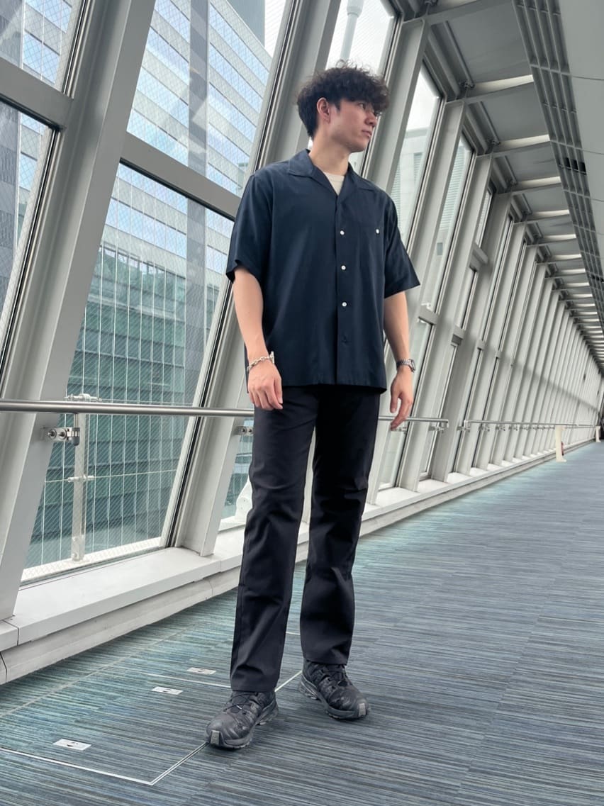 Tsubasaさんの「TAKEO KIKUCHI｜【Made in JAPAN】播州織 ストレッチ パンツ」を使ったコーディネート