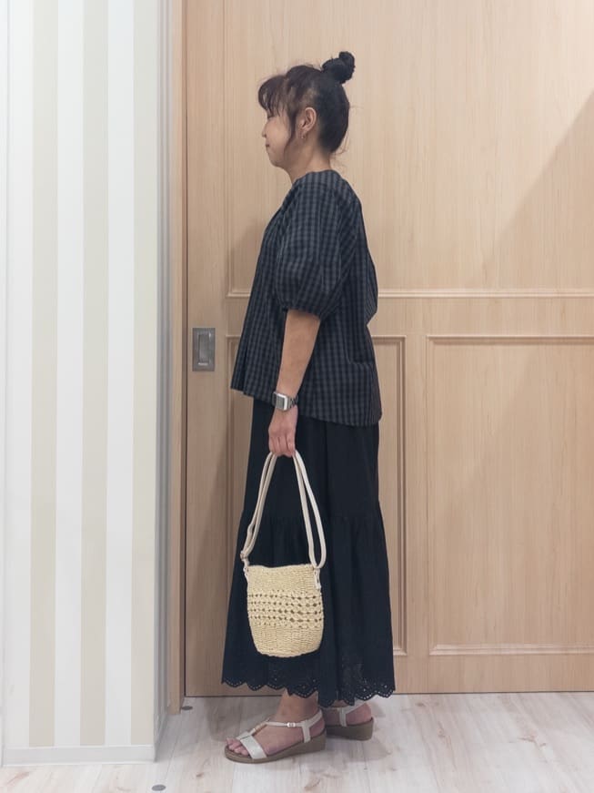 モランさんの「SHOO･LA･RUE｜◆雑材ミニショルダーバッグ」を使ったコーディネート