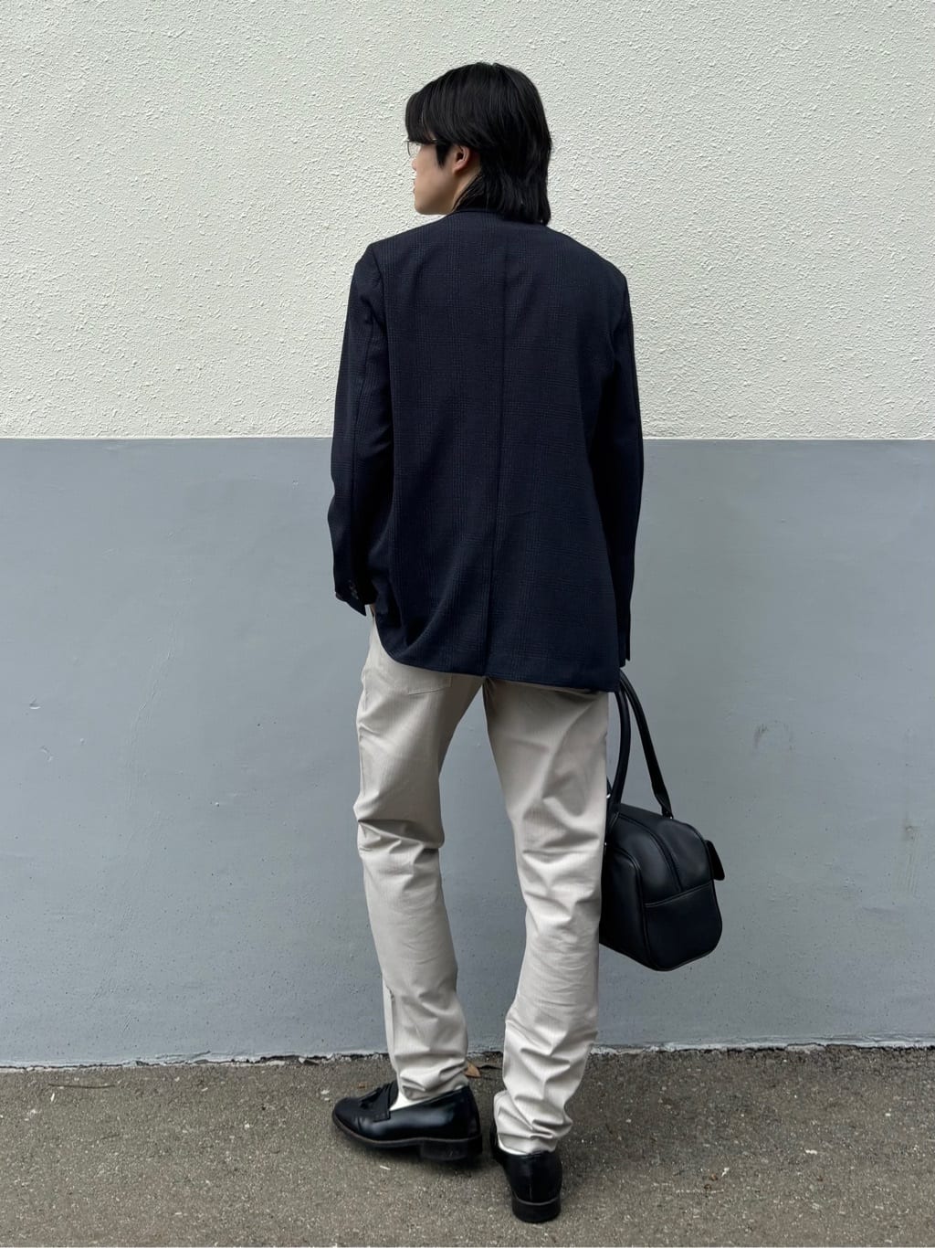 うらしーさんの「THE SHOP TK｜【オールシーズン穿ける！】7DAYSストレッチへリンボンパンツ　ON&hArr;OFF兼用」を使ったコーディネート