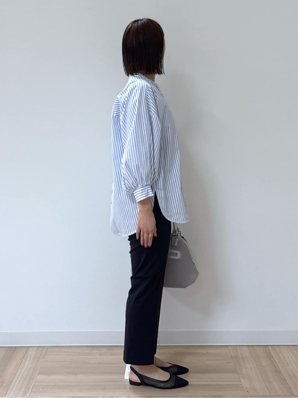 amiさんの「Reflect｜◆【夏SALE／E‐QUALITY／手洗い可】ストライプシャツ」を使ったコーディネート
