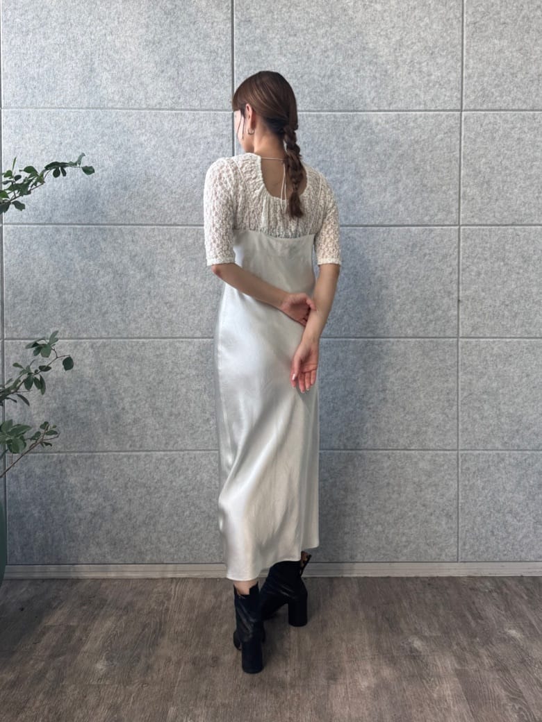 designer yukaさんの「CODE A｜ribbon cami dress」を使ったコーディネート