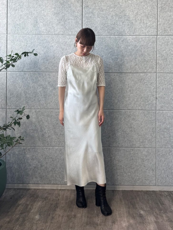 designer yukaさんの「CODE A｜ribbon cami dress」を使ったコーディネート