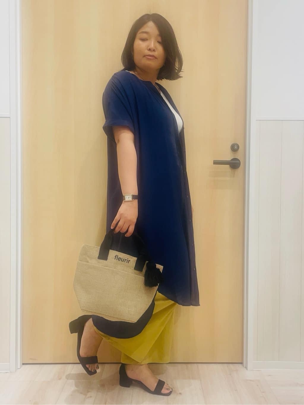 すーさんの「SHOO･LA･RUE｜◆【洗える/着丈選べる/ひんやり】楽ちんなのにきれい見え カノコ タックワイドパンツ」を使ったコーディネート