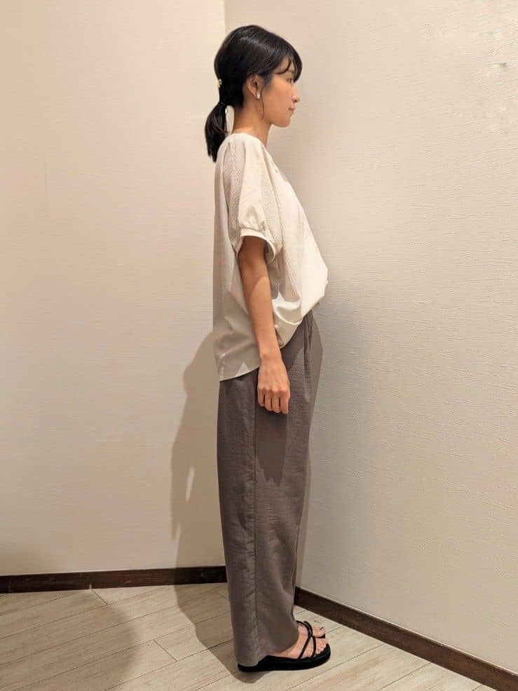 asa.さんの「SHOO･LA･RUE｜◆【洗える/S-LL】麻調ビンテージストレート」を使ったコーディネート