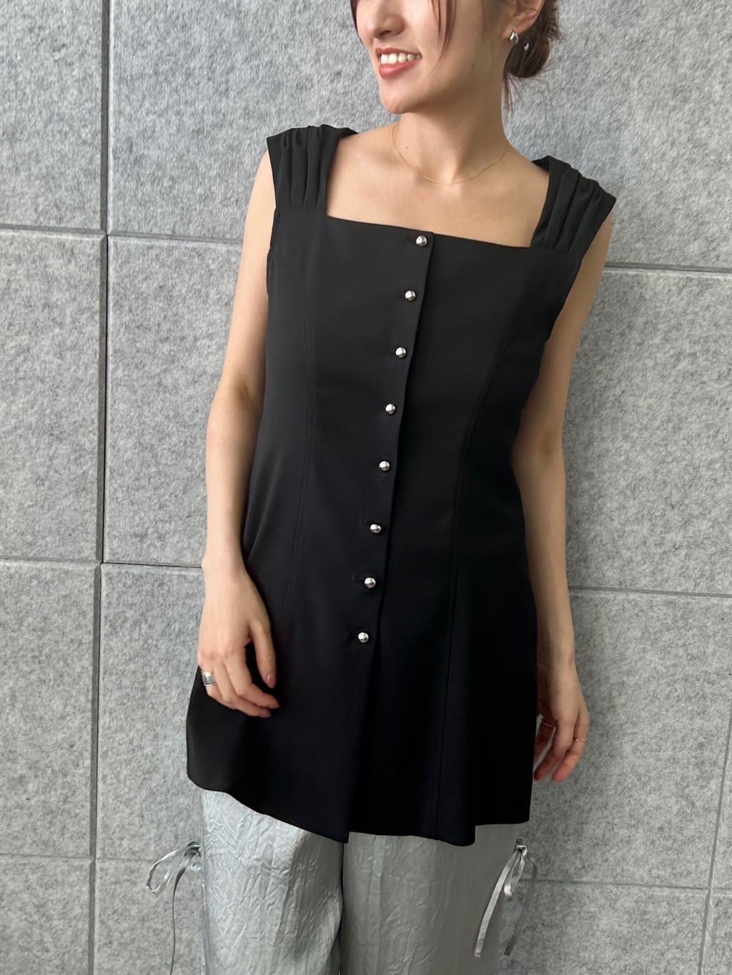 harunaさんの「CODE A｜ribbon easy pants」を使ったコーディネート