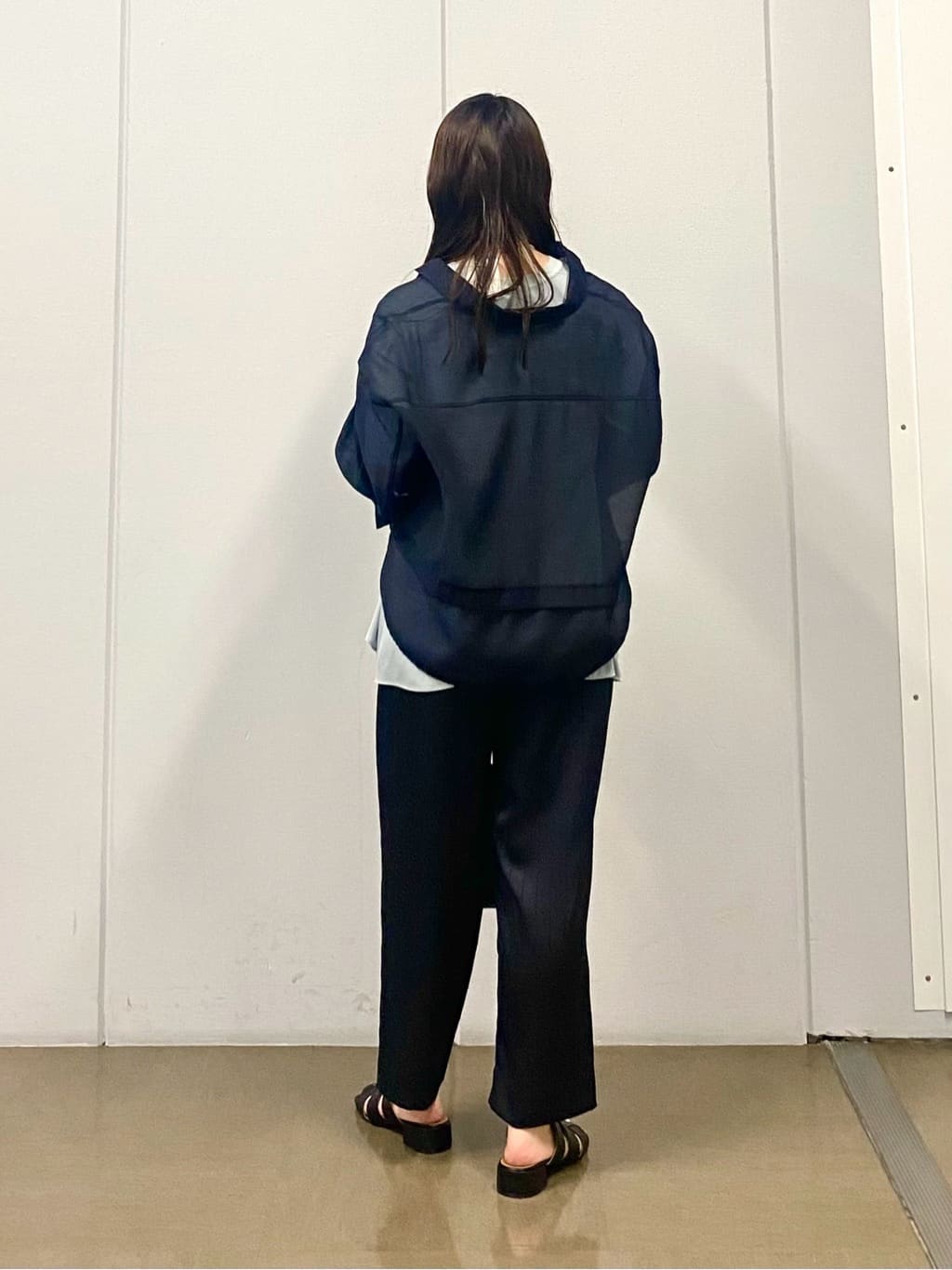 misakiさんの「INDIVI｜【バックシャン】デザインTブラウス」を使ったコーディネート