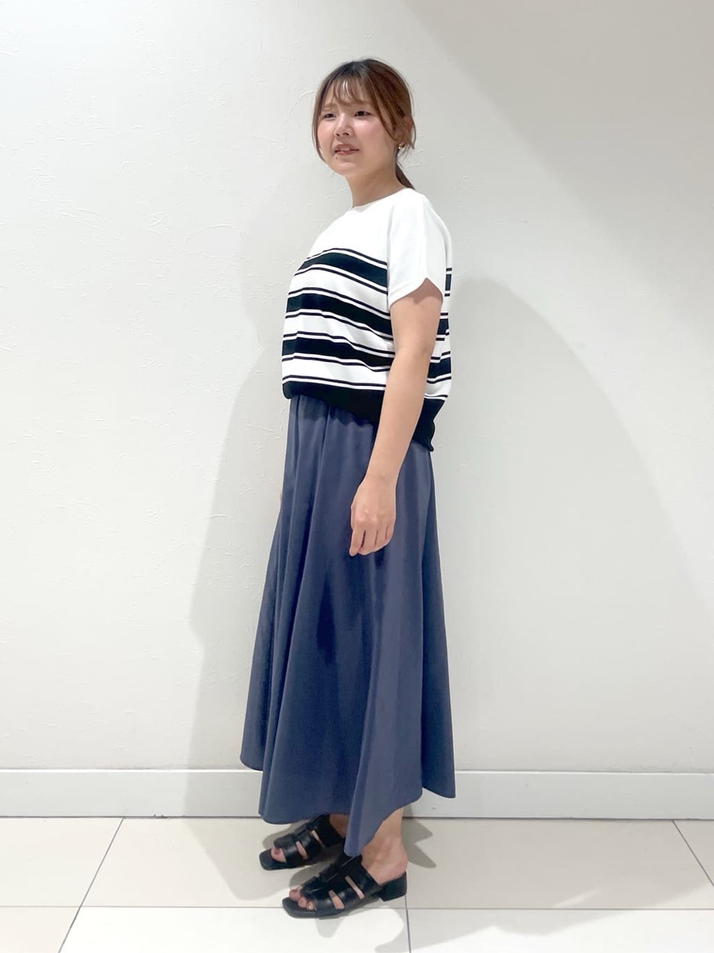 YUUKIさんの「INDIVI｜◆【通気性◎撥水／UVケア】フレンチスリーブ ブラウスライクジャケット」を使ったコーディネート