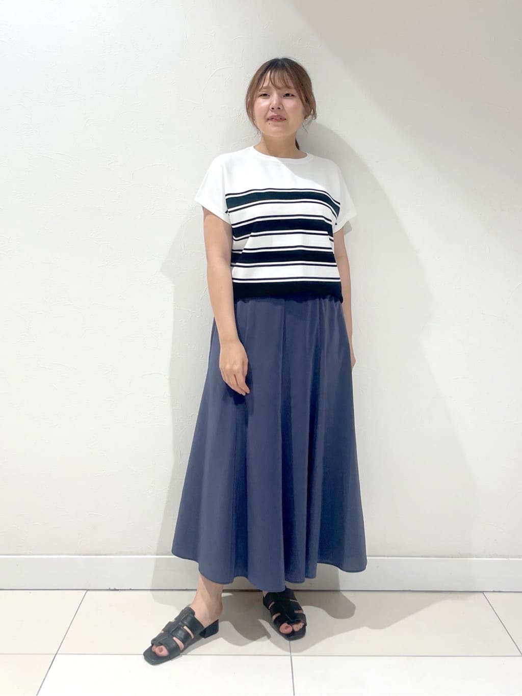 YUUKIさんの「INDIVI｜◆【通気性◎撥水／UVケア】フレンチスリーブ ブラウスライクジャケット」を使ったコーディネート