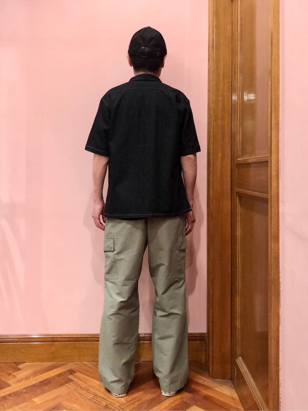 OKJさんの「DRESSTERIOR｜◆【セットアップ可】ライトデニム ハーフスリーブシャツ」を使ったコーディネート
