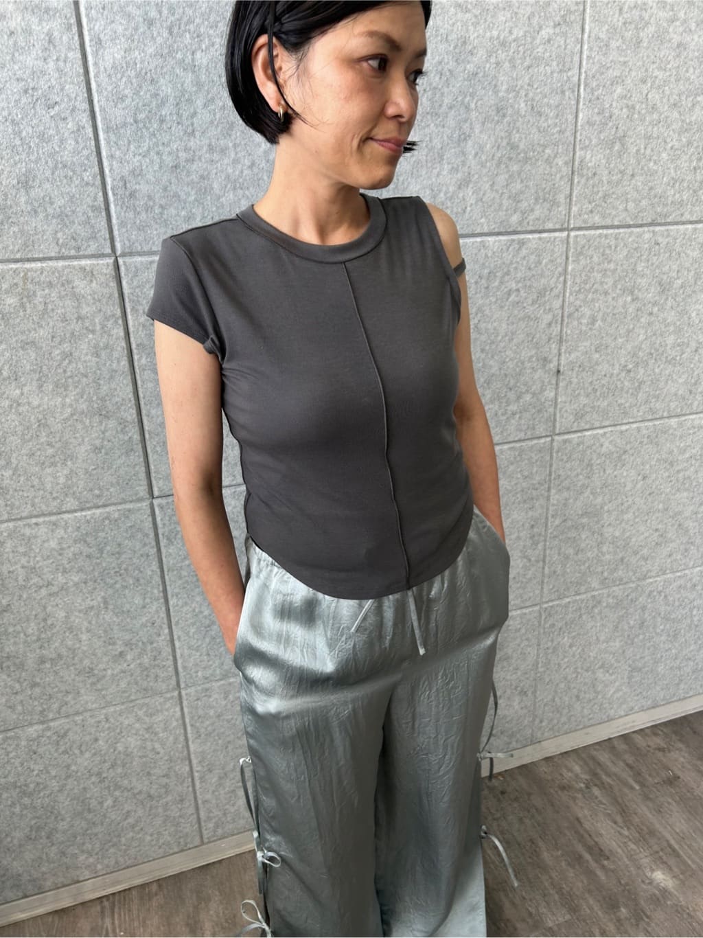yukoさんの「CODE A｜ribbon easy pants」を使ったコーディネート