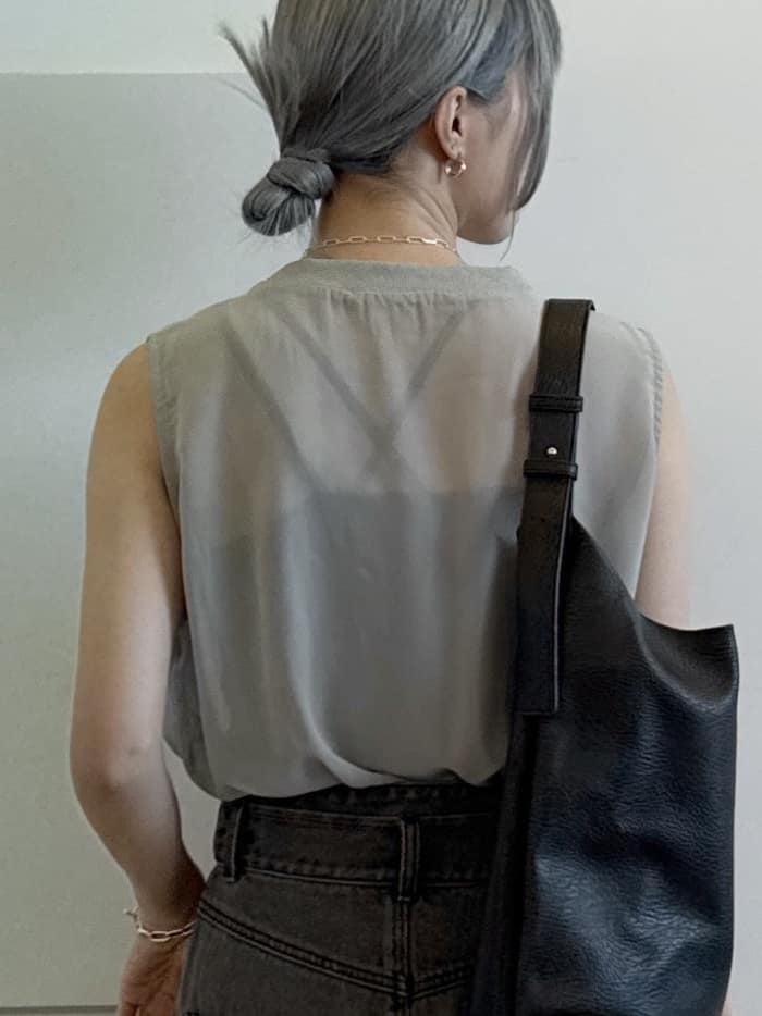 omaさんの「THE SHOP TK｜◆リネン混半袖テーラージャケット【洗える/セットアップ可】」を使ったコーディネート