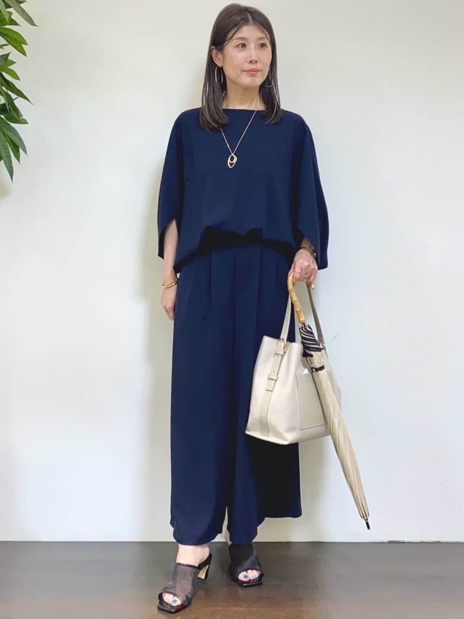 tomoさんの「UNTITLED｜コットンキャミソール」を使ったコーディネート