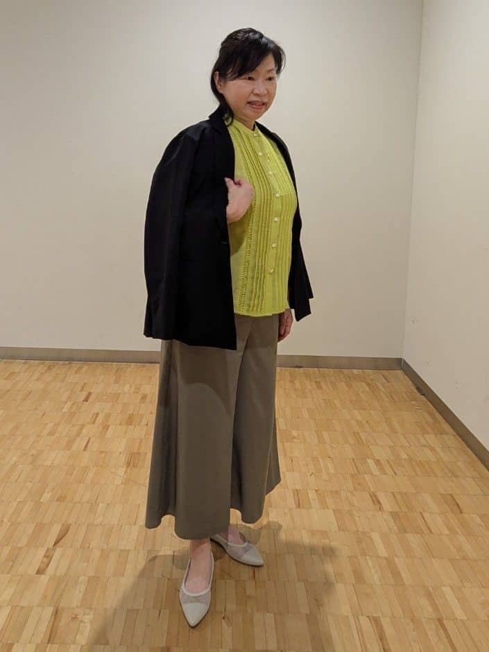 なおさんの「Reflect｜◆【選べる7色◎／手洗い可】フロントピンタックデザインブラウス」を使ったコーディネート