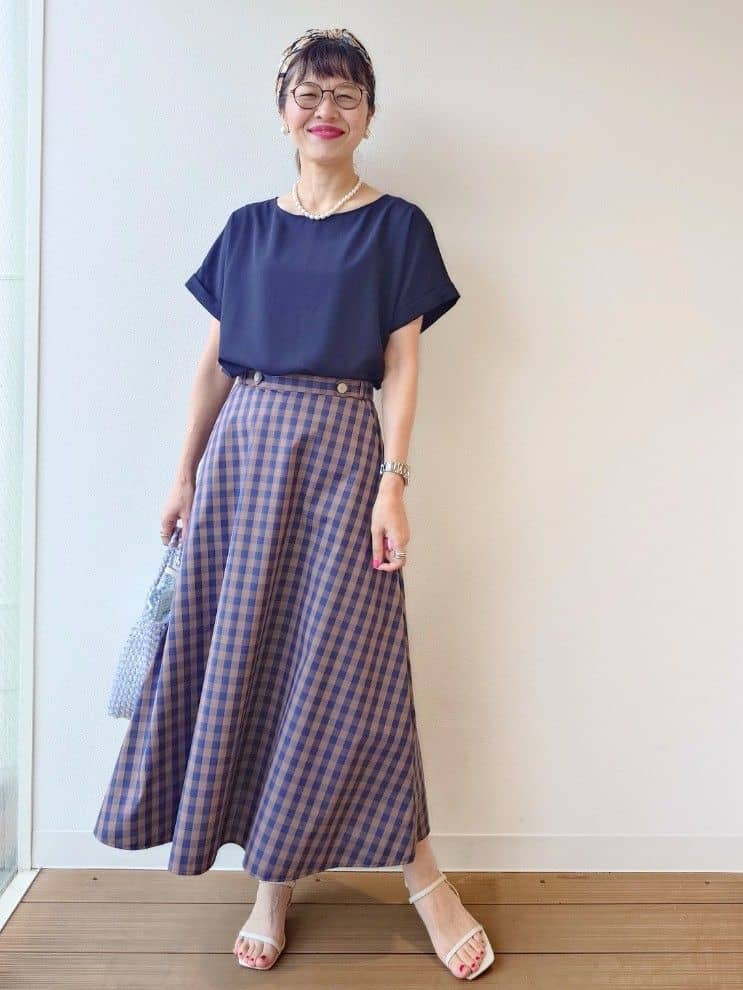 MUTSUKOさんの「UNTITLED｜メタリックメッシュトート」を使ったコーディネート