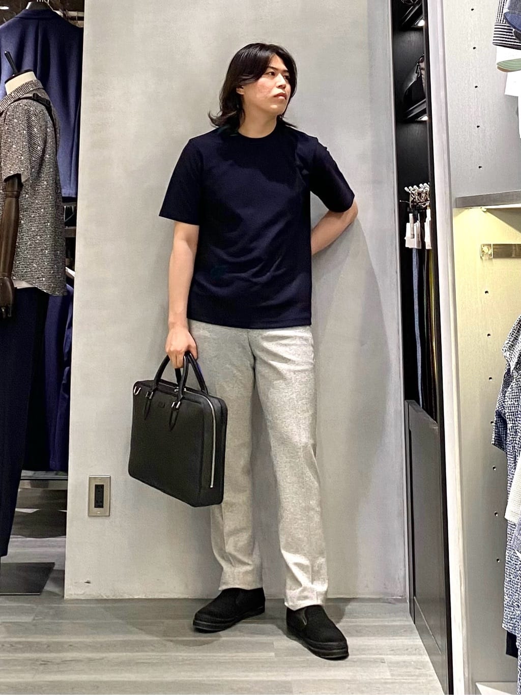 nishiさんの「TAKEO KIKUCHI｜コーデュラ（R） コーティング ブリーフケース」を使ったコーディネート