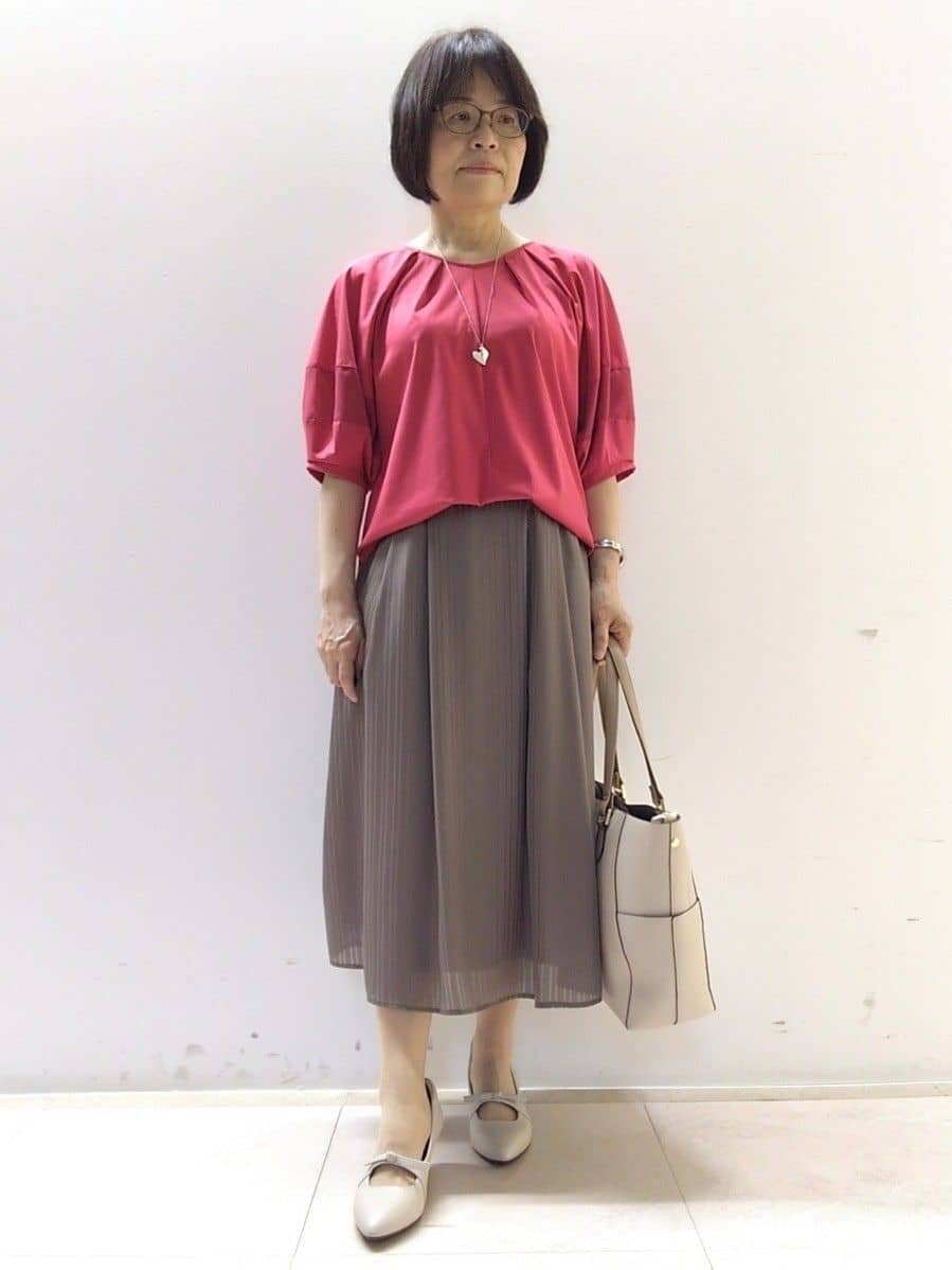 tokuさんの「Reflect｜◆【マシンウォッシュ可】キレイめラグランスリーブジャージ」を使ったコーディネート