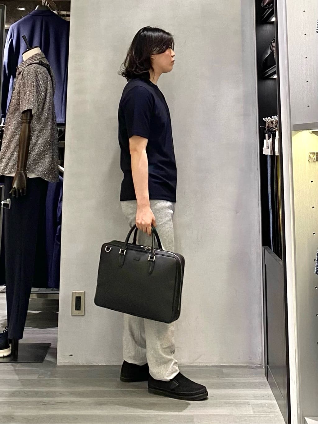 nishiさんの「TAKEO KIKUCHI｜コーデュラ（R） コーティング ブリーフケース」を使ったコーディネート